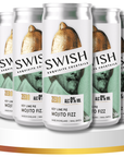 Six cans of Swish cocktails on a white background