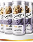 Six cans of Swish cocktails on a white background