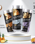 SWISH Exquisite Cocktails – Light Range 250ml cans crafted with 100% natural ingredients, no preservatives, artificial colours, or flavours. Premium ready-to-drink cocktails inspired by real fruits and botanicals