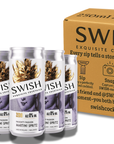 SWISH Naughty Passion Martini Spritz 0% Alc Vol 250ml cans – 6-Pack with branded box.