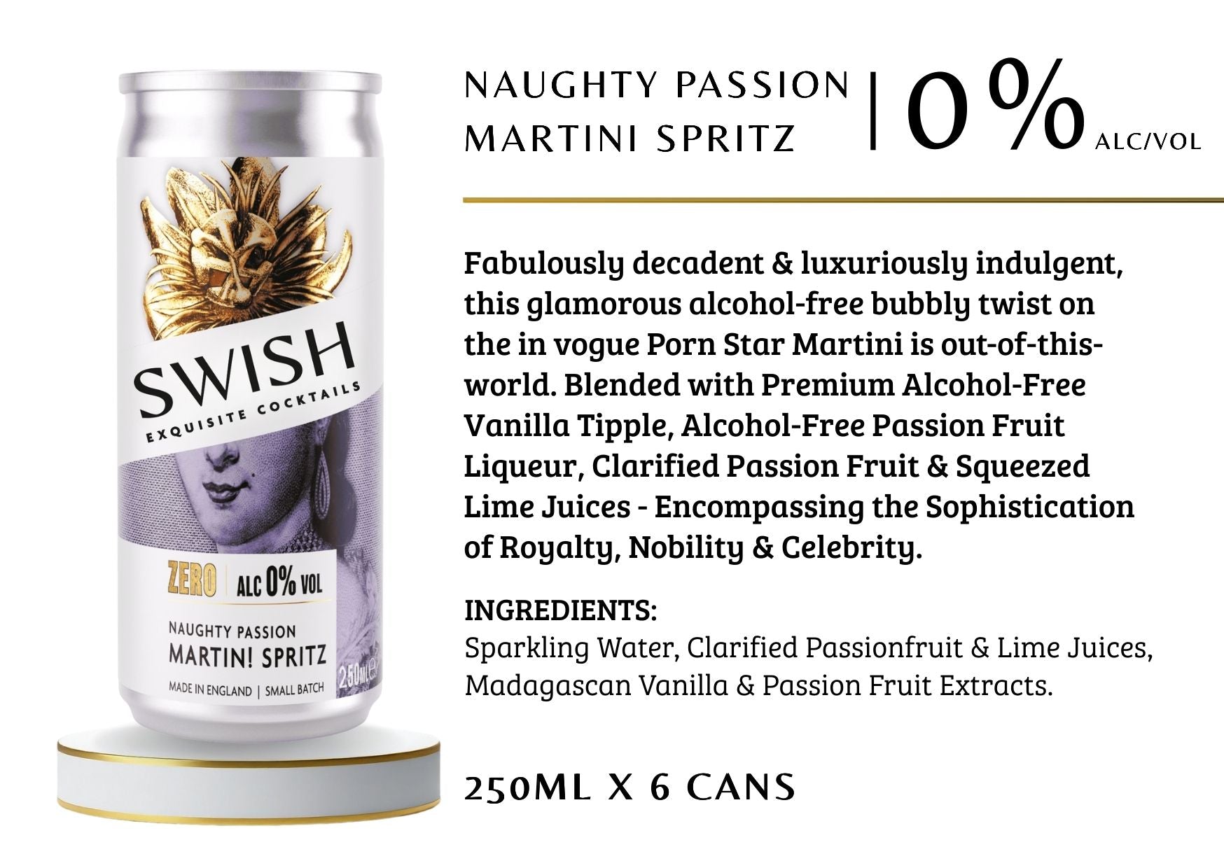 Naughty Passion Martini Spritz Flavour Description