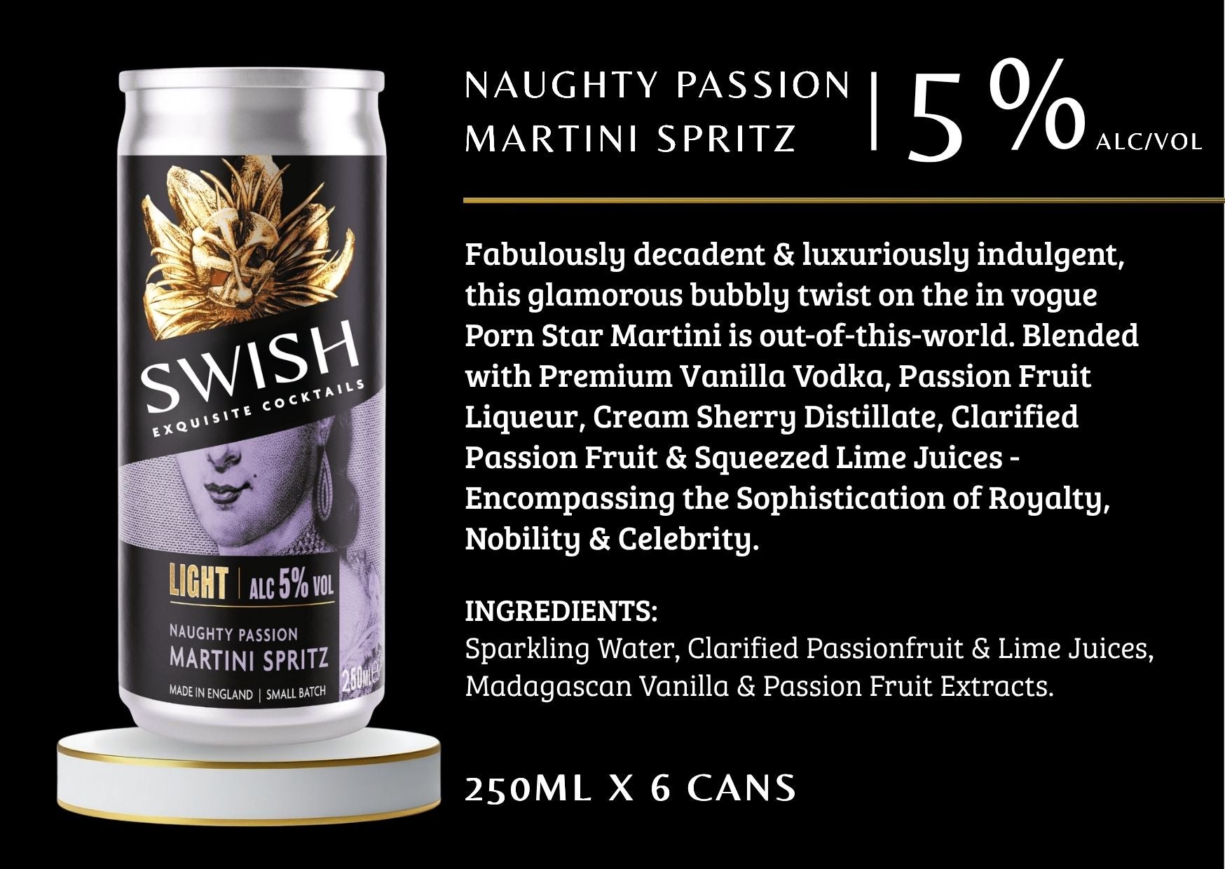Naughty Passion Martini Spritz Flavour Description