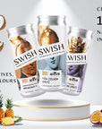 SWISH Exquisite Cocktails – Zero Range 250ml cans crafted with 100% natural ingredients, no preservatives, artificial colours, or flavours. Premium ready-to-drink cocktails inspired by real fruits and botanicals
