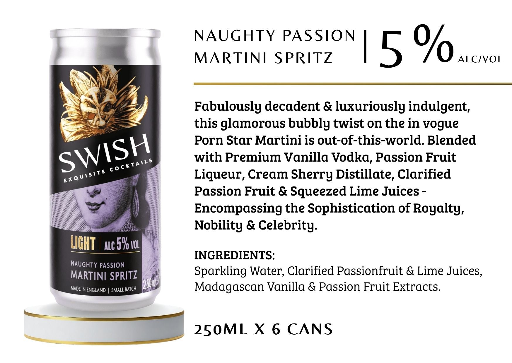 Naughty Passion Martini Spritz Flavour Description